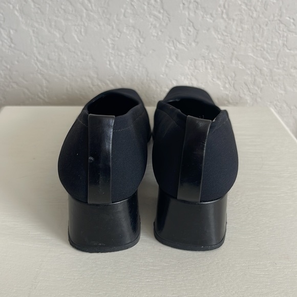 Vintage 90's Stuart Weitzman Chunky Heels With Y2K Flairlo Micro Stretch Size 9 - Picture 5 of 10
